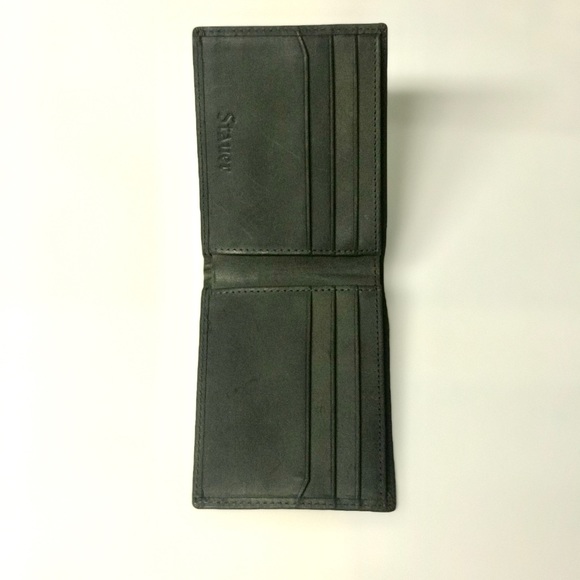 New never used Stauer classic leather wallet - Picture 2 of 3